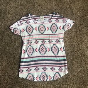 Short sleeve blouse with embellishments